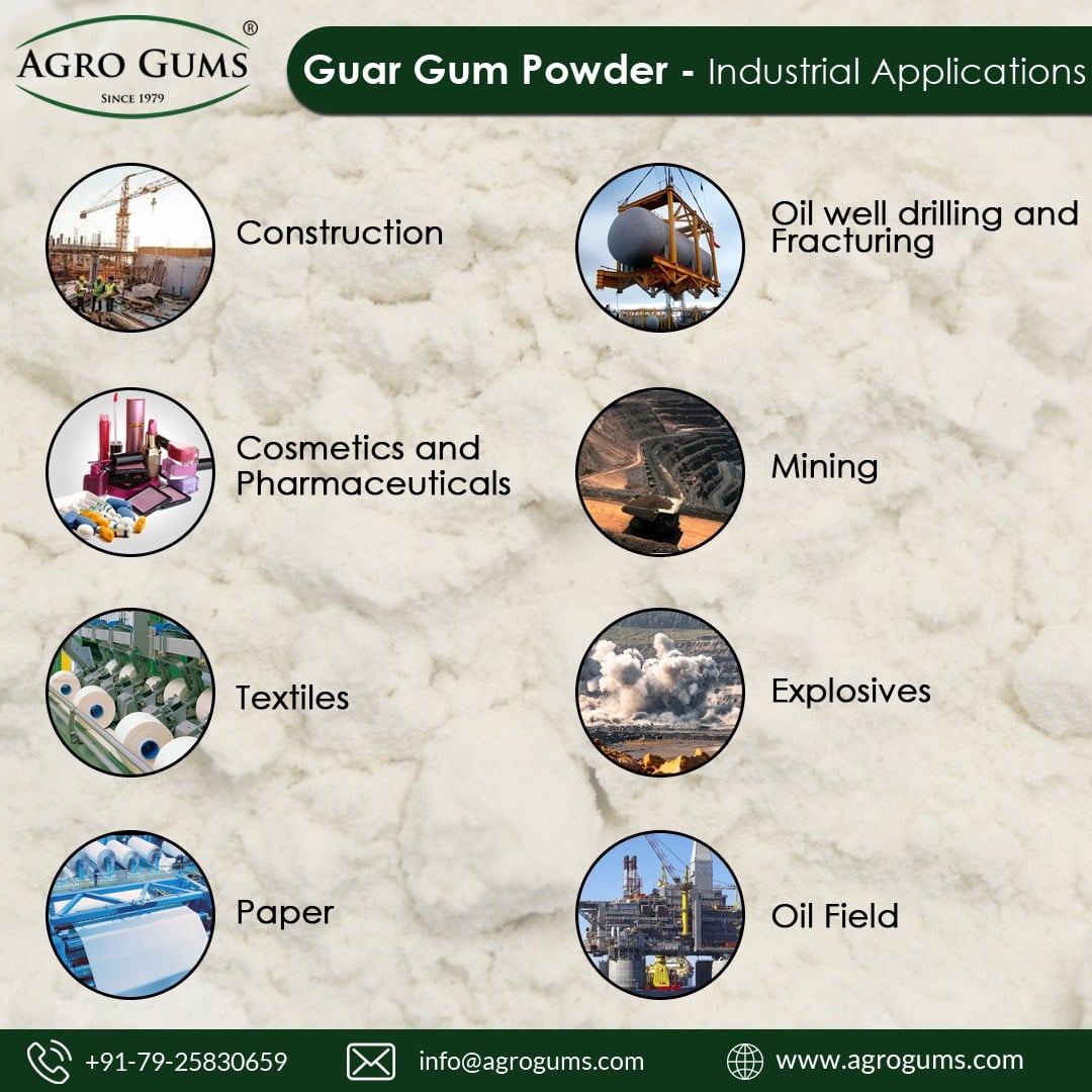 Guar Gum Powder Industrial Applications