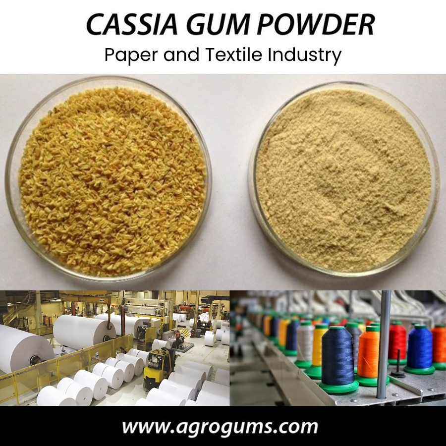 Cassia Gum Powder in Paper and Textile Industry